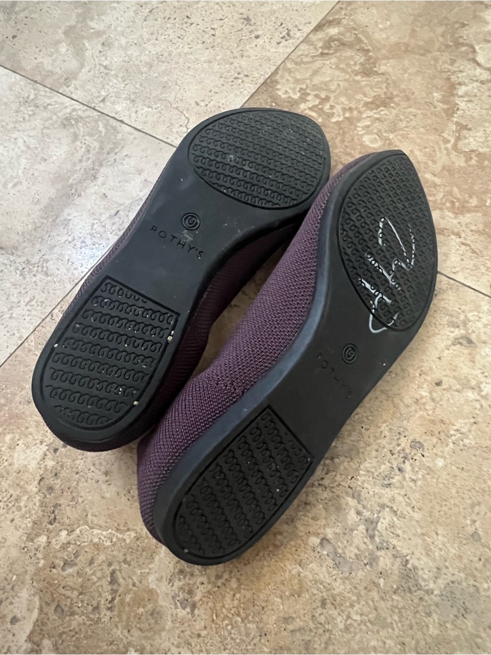 Rothy's Pointed Ballet Flat - Plum - Picture 4 of 4